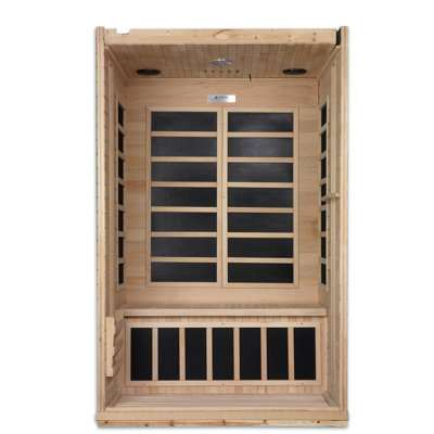 Dynamic Saunas Indoor FAR Infrared Sauna with Remote Control in Hemlock