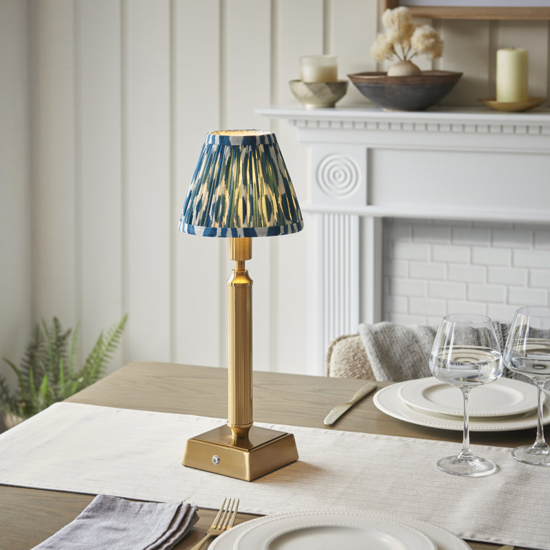 Trobridge Rechargeable Metal Table Lamp, Marlin Blue