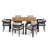 Salvador Patio 7-Piece Modern Aluminum Dining Set-110089488