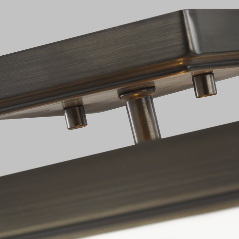 Plafonnier semi-encastré deux lumières Ellis Harper de Génération Lighting , Nickel brossé, Non
