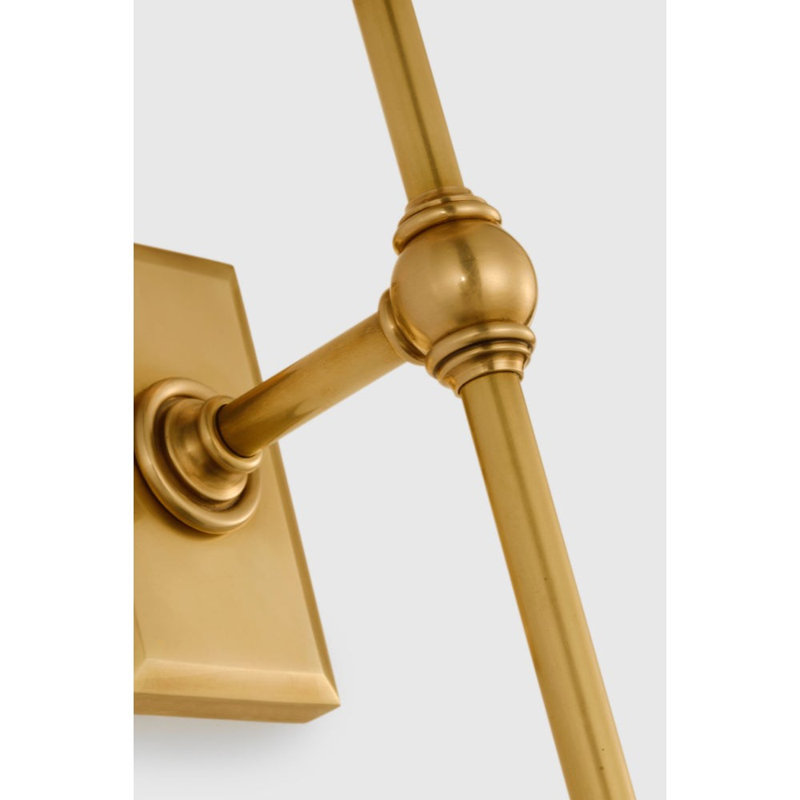 Classic 1 - Light Candle Wall Light, Antique Burnished Brass