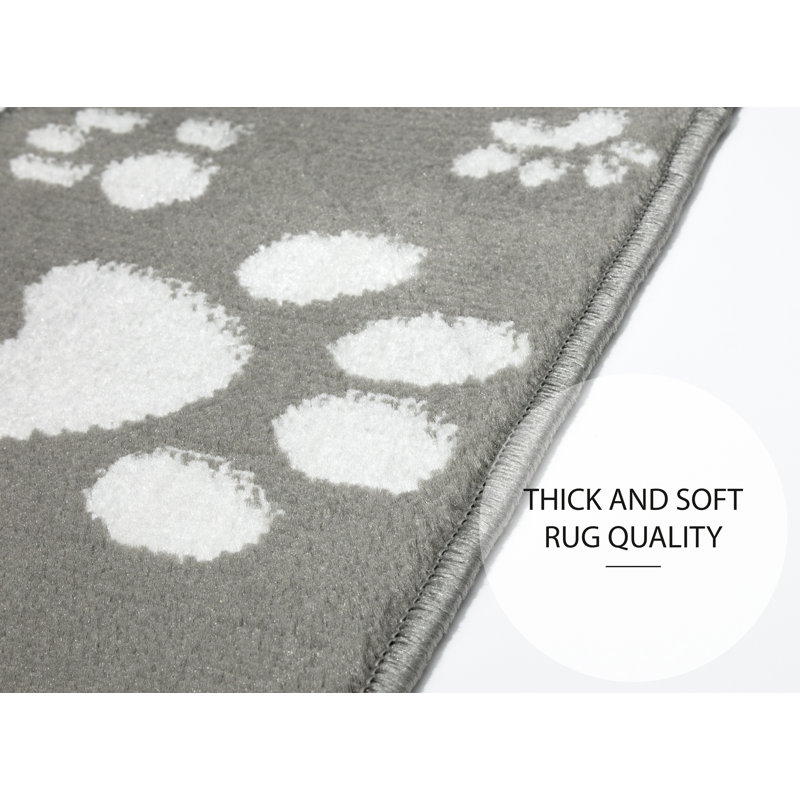 Tapis d'escalier antidérapant gris / blanc 9x28in 