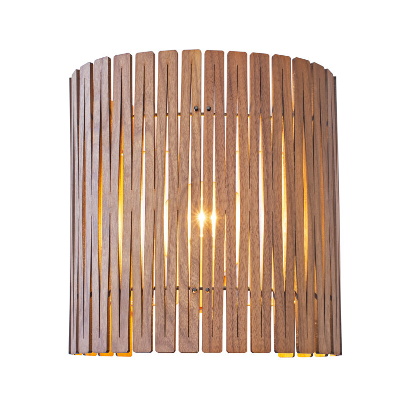 Kerflights Wood Kerf Sconce Light - S2, Black Walnut