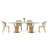 Tyronza Glass Top Metal Base Dining Table