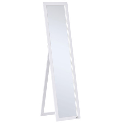 Full Length Glass Mirror, Freestanding Or Wall Mounted Dress Mirror
