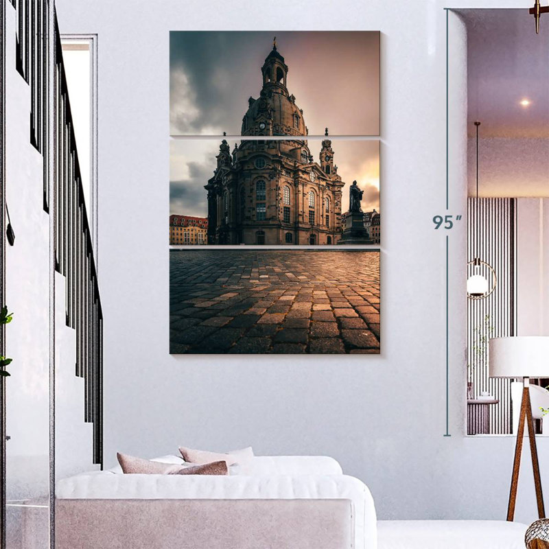Masam Lutheran Dresden Frauenkirche, H 74 po x l 48 po