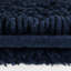 1 tapis de bain réversible 100% coton bleu marine 3000 g / m² 24 pi x 44 po - Entretien facile, antidérapant-208677882