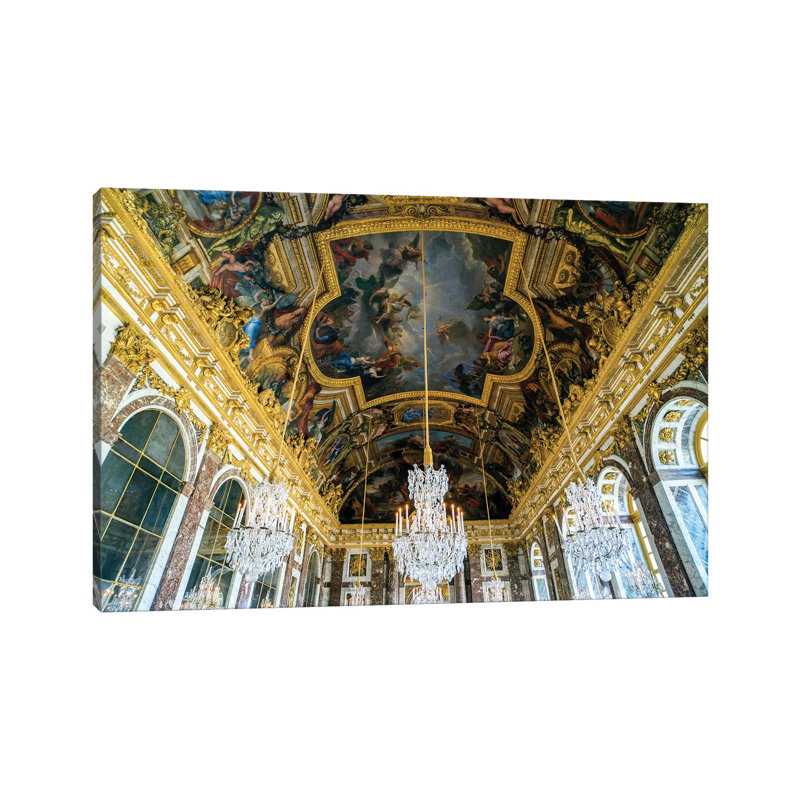 Palace Of Versailles, Hall Of Mirrors by Susanne Kremer - Gallery-Wrapped Canvas Giclée on Canvas, Canvas