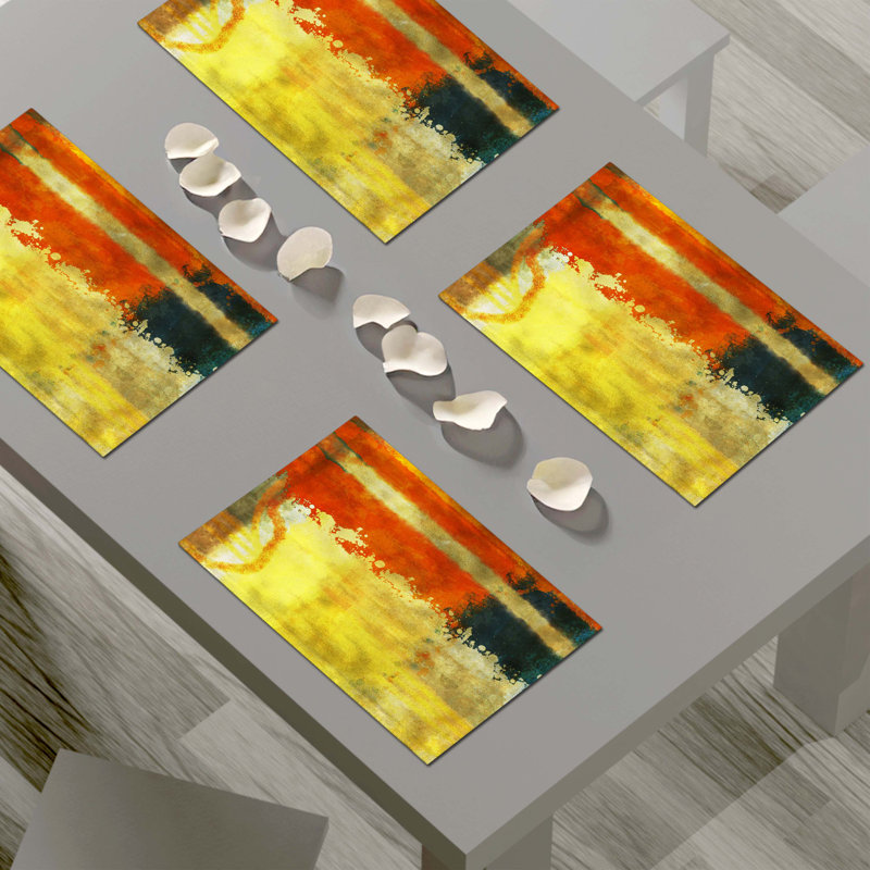 Napperon abstrait en polyester