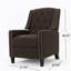 Chaise à dossier en tissu Classic Coffee