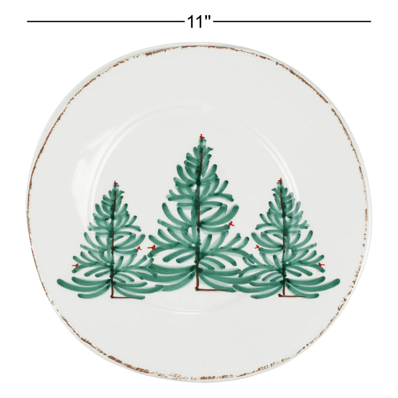 Melamine Lastra Holiday Piece Handmade Melamine Dinnerware Set