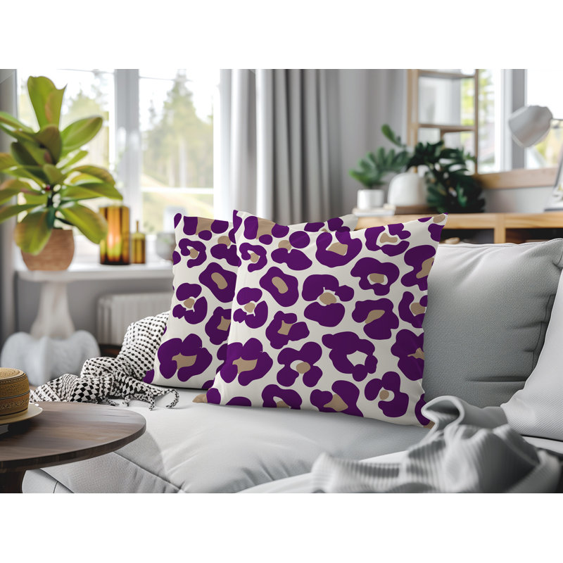 Coussin intérieur / extérieur Davi, 16x16, Purple