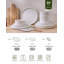 24-Piece Dinnerware Set, Stoneware Dish Set (Set of 8)-820673080