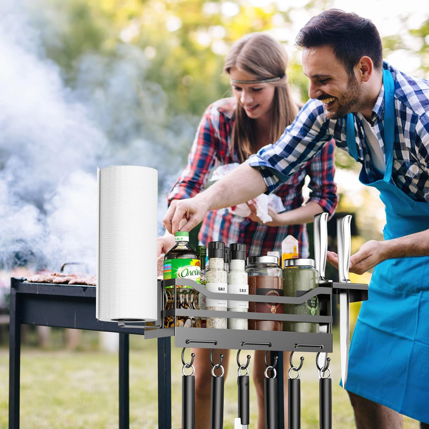 Bbq Tools Blackstone Griddle Caddy No-Drill Organizer With Tool