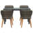 vidaXL Garden Dining Set with Cushion 5 pcs Grey Poly Rattan-48757671-48757665-48757666