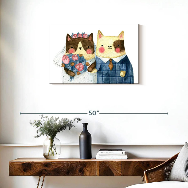 Brampt Cat Wedding, 20" H x 30" W