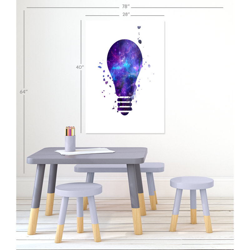 Décoration murale pour enfants light vagues, H 40 x l 28 po x P 1 po, Papier