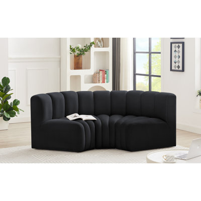 Hollybeth Upholstered Curved Sectional Reversible