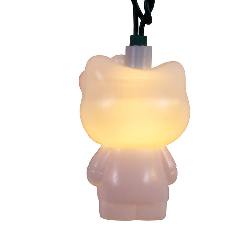 Ensemble de lumières DEL Hello Kitty 11,5 pieds à piles Kurt Adler