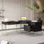 Bureau d'ordinateur en L au design moderne
