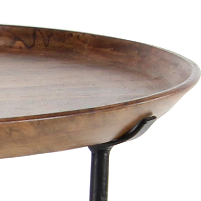 Table ronde rustique pour plantes