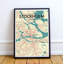 Stockholm City Map - No Frame Print-585489641