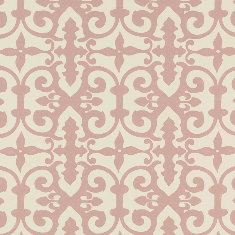 Papier peint Schumacher x Veere Grenney Ferne Park, L 36 pi x l 53 po, Rose