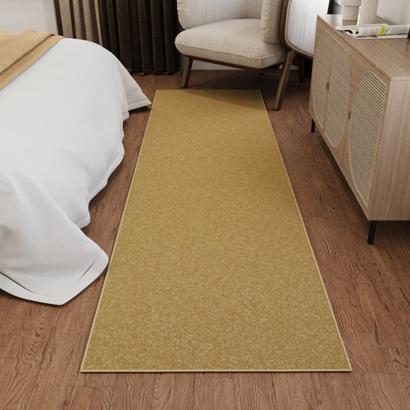 Ottohome Beige Runner Rug, Runner 2'7" x 9'10", Beige