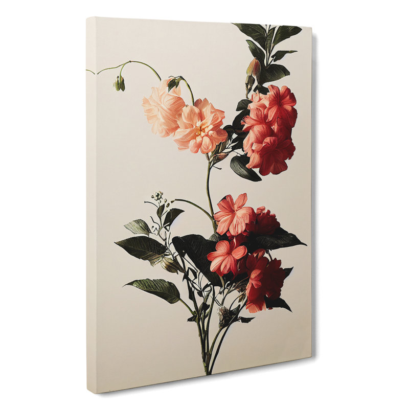 The Inspiring Flowers - Wrapped Canvas Print, 50cm H x 35cm W x 3cm D