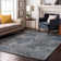 Premium Machine Washable Cerrito AMF573 Blue Rug