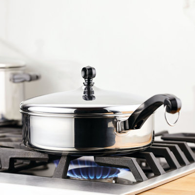 Farberware Classic Series Stainless Steel Sauté Pan with Lid
