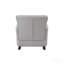 Chaise berçante en lin gris clair