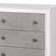 Commode Katia gris rustique et blanc vieilli