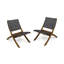 Ensemble de 2 chaises de patio pliables