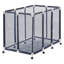 Bac de rangement pour piscine, 48 po x 33 po x 39 po, organisateur de rangement flottant pour piscine avec roulettes, cadre en plastique durable, support à nouilles pour piscine, panier en filet respirant pour piscine-12933502