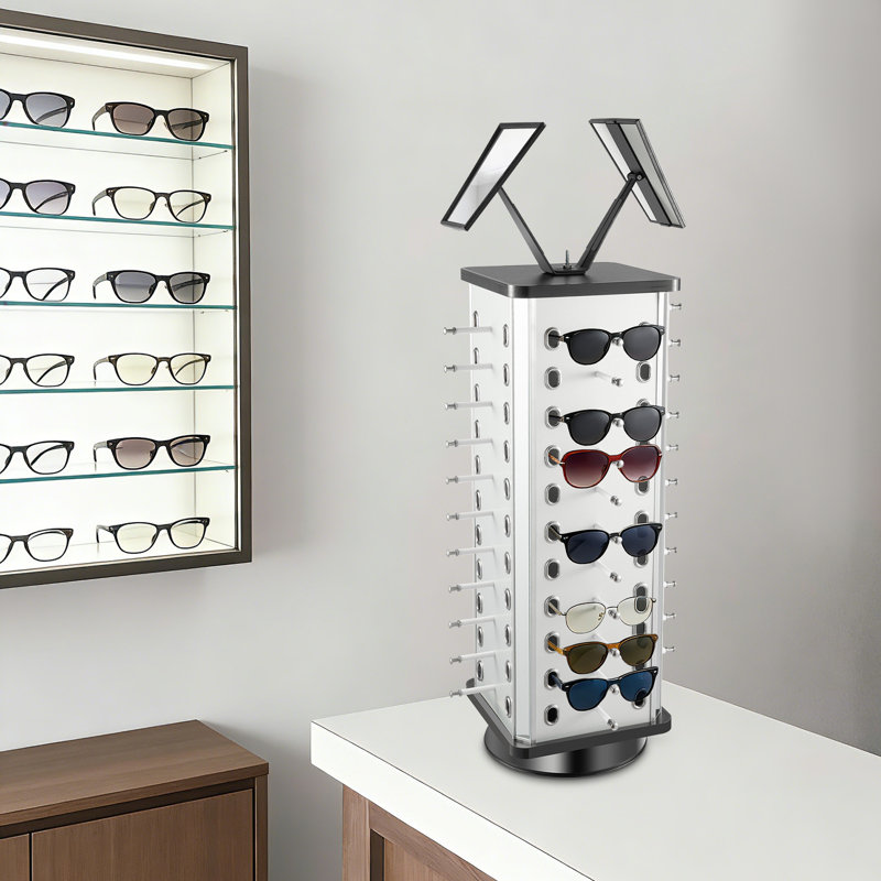 Présentoir à lunettes avec porte-lunettes 44 paires
