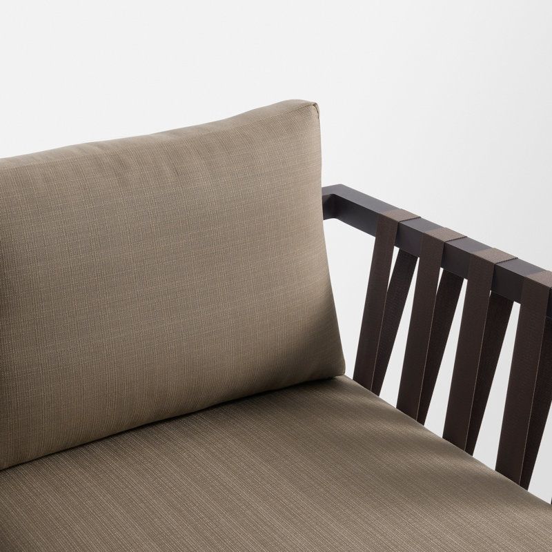 Jibe Right Arm Chaise, Sunbrella Taupe, Carbon
