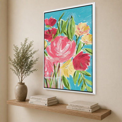 Spring Floral by Lucille Price - Graphic Art on Canvas