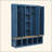 62.9"W Farmhouse 4-in-1 Hall Tree - 6 Hanging Hooks, Wood Grain Entryway Bench with Open Compartments, Mudroom Shoe Cabinet with Seating for Living Room/Hallway-1045920751