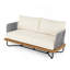 Extérieur 6 places en bois d'acacia et corde tissée Paito conversation avec table basse