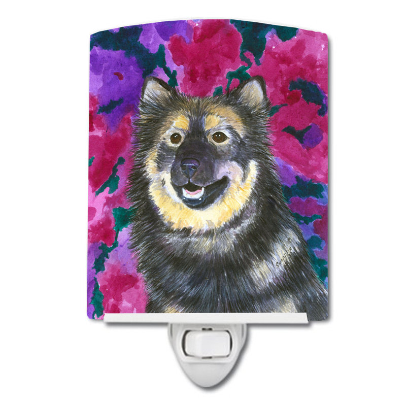 Éclairage de nuit en céramique finnois lapphund
