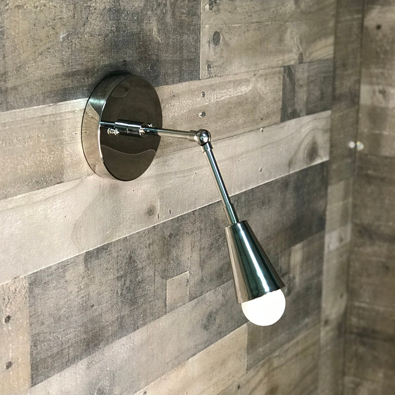 Orkanger Solid Brass Spotlight, Polished Nickel