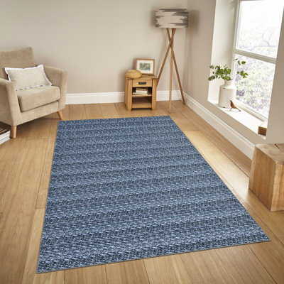 9 pi x 12 pi Tapis moderne tressé lavable Tapis antidérapant Tapis rustique rétro Tapis de maison de ferme