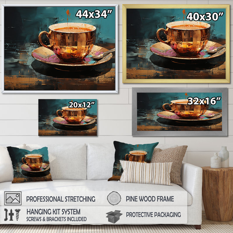 Cocktail Espresso Martini - Art mural cocktails, H 30 po x l 40 po x P 1,5 po