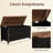Farmhouse Storage Bench, Storage Chest with 2 Safety Hinges, 15.7 x 39.4 x 18.9 Inches, Ideal for Entryway, Bedroom, and Living Room-1412797292