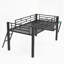 Lit mezzanine avec bureau Gaming