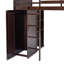Lit mezzanine avec lit autonome, tablettes, bureau et garde-robe-700251594-700251595