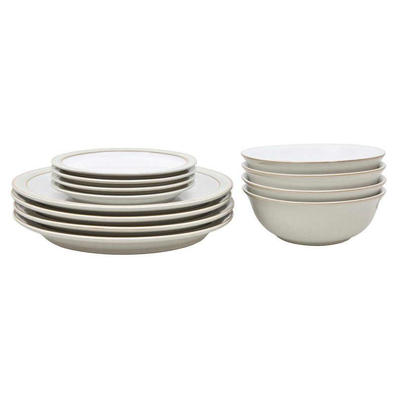 Linen 12 Piece Tableware Set
