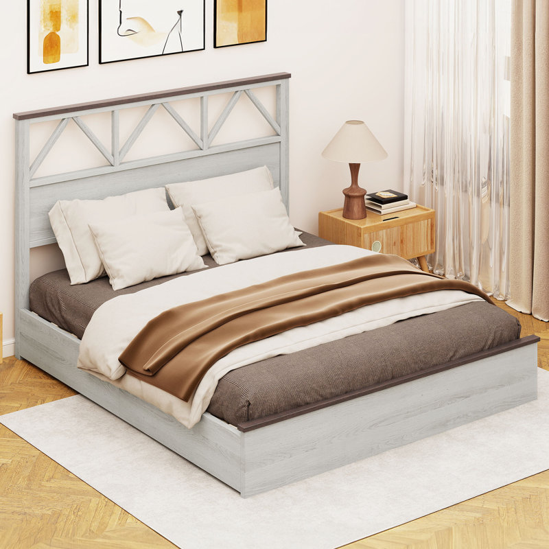  Lit plateforme 47,2 "Farmhouse, Grand lit