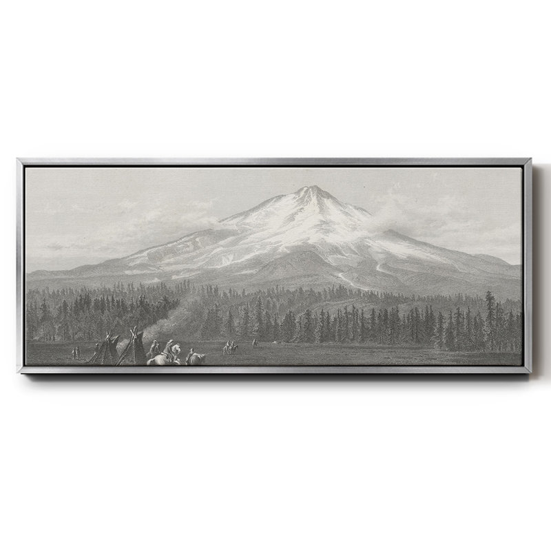 Mont Shasta, toile encadrée, H 20 po x l 50 po